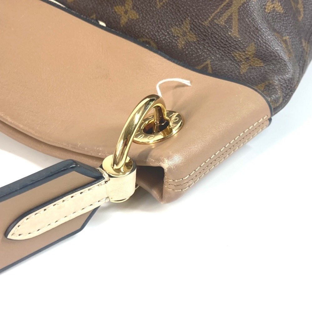 LOUIS VUITTON Brown Monogram Leather Shoulder Bag - Picture 8 of 16